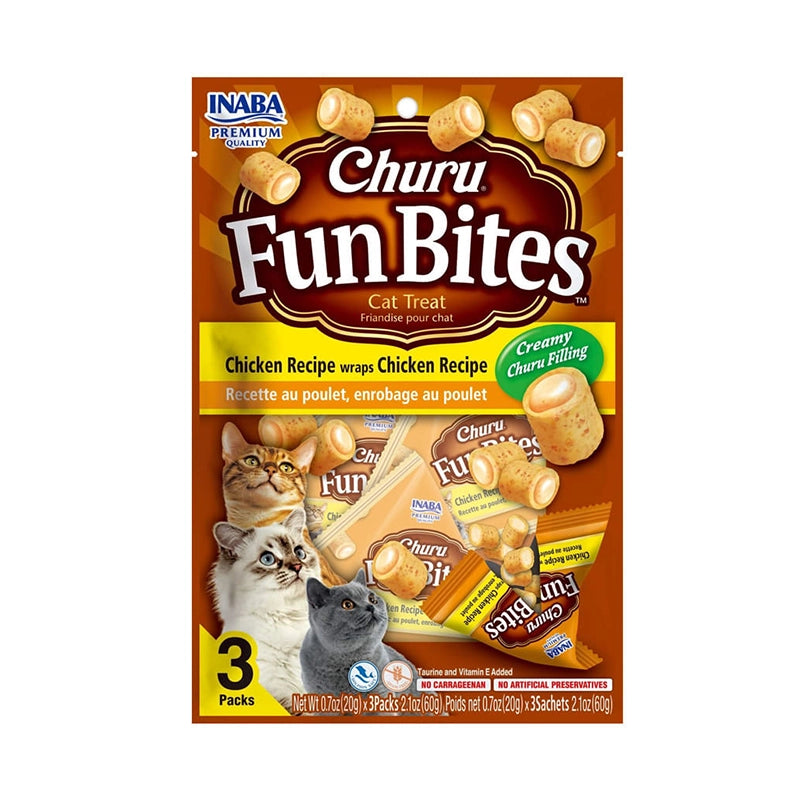 CHURU GATO FUN BITES POLLO 3 UNIT