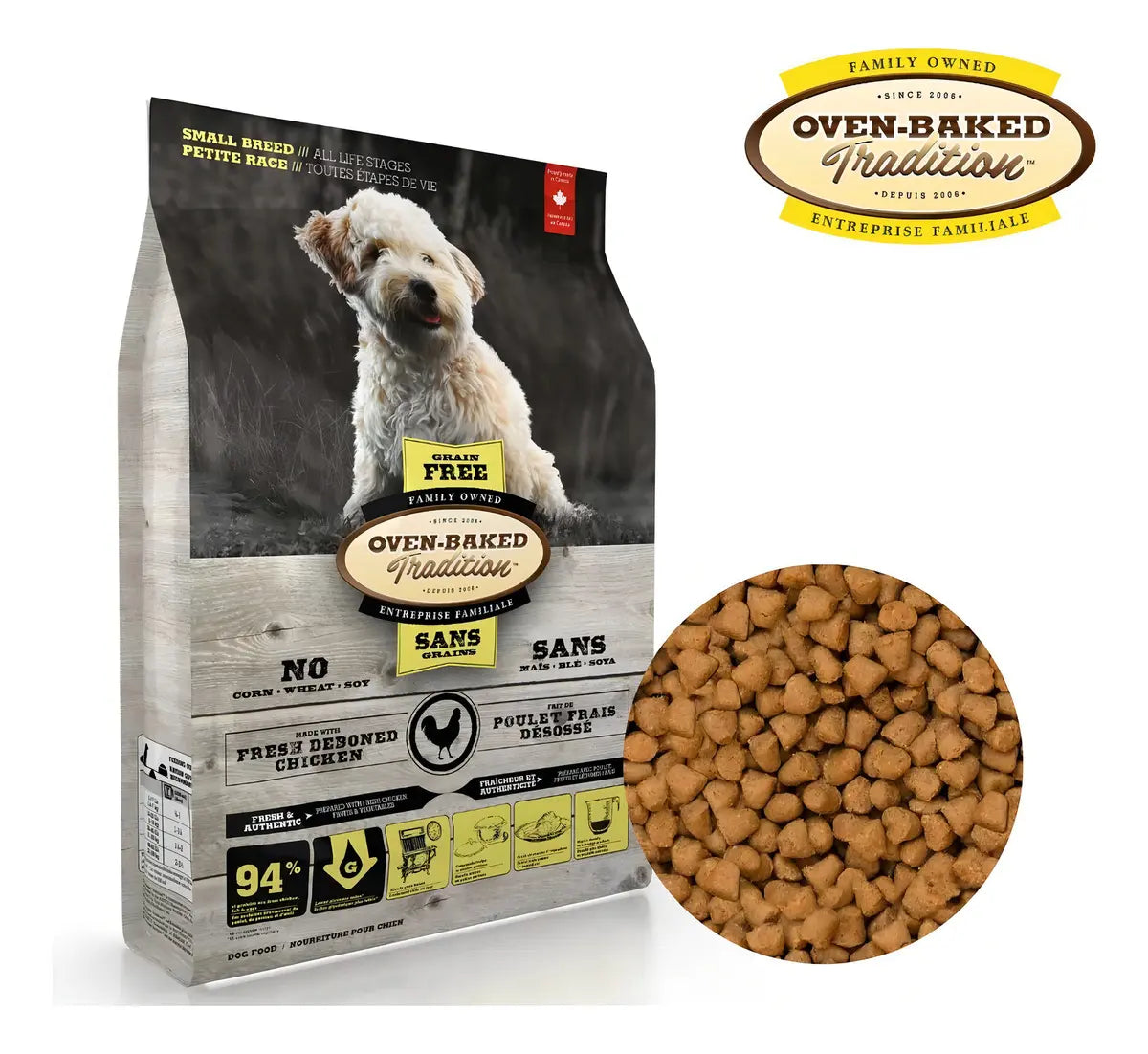 Oven Baked Alimento Seco Perro Adulto Pequeño Sabor Pollo 5.67 Kg