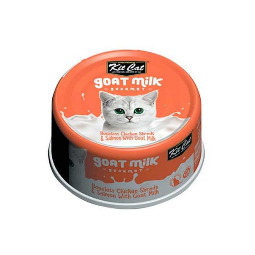 KIT CAT GATO GOAT MILK GOURMET CHICKEN & SALMON