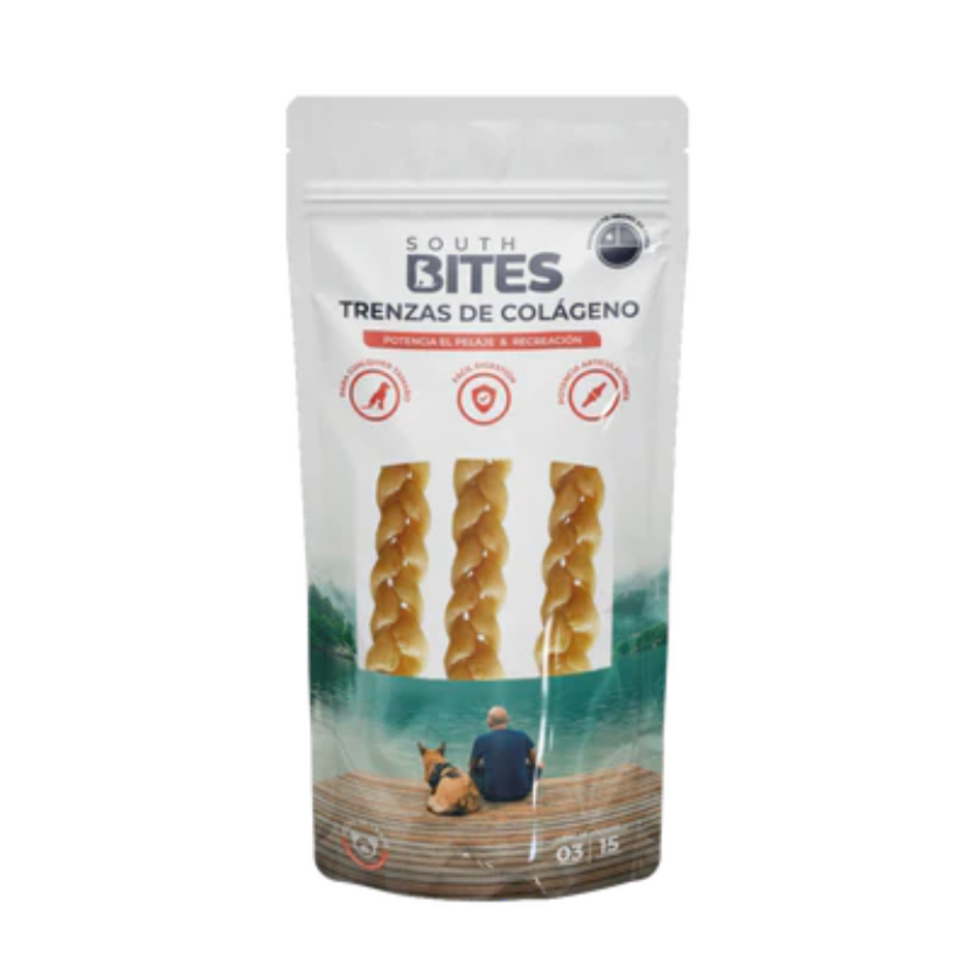 SOUTH BITES PERRO TRENZAS DE COLÁGENO