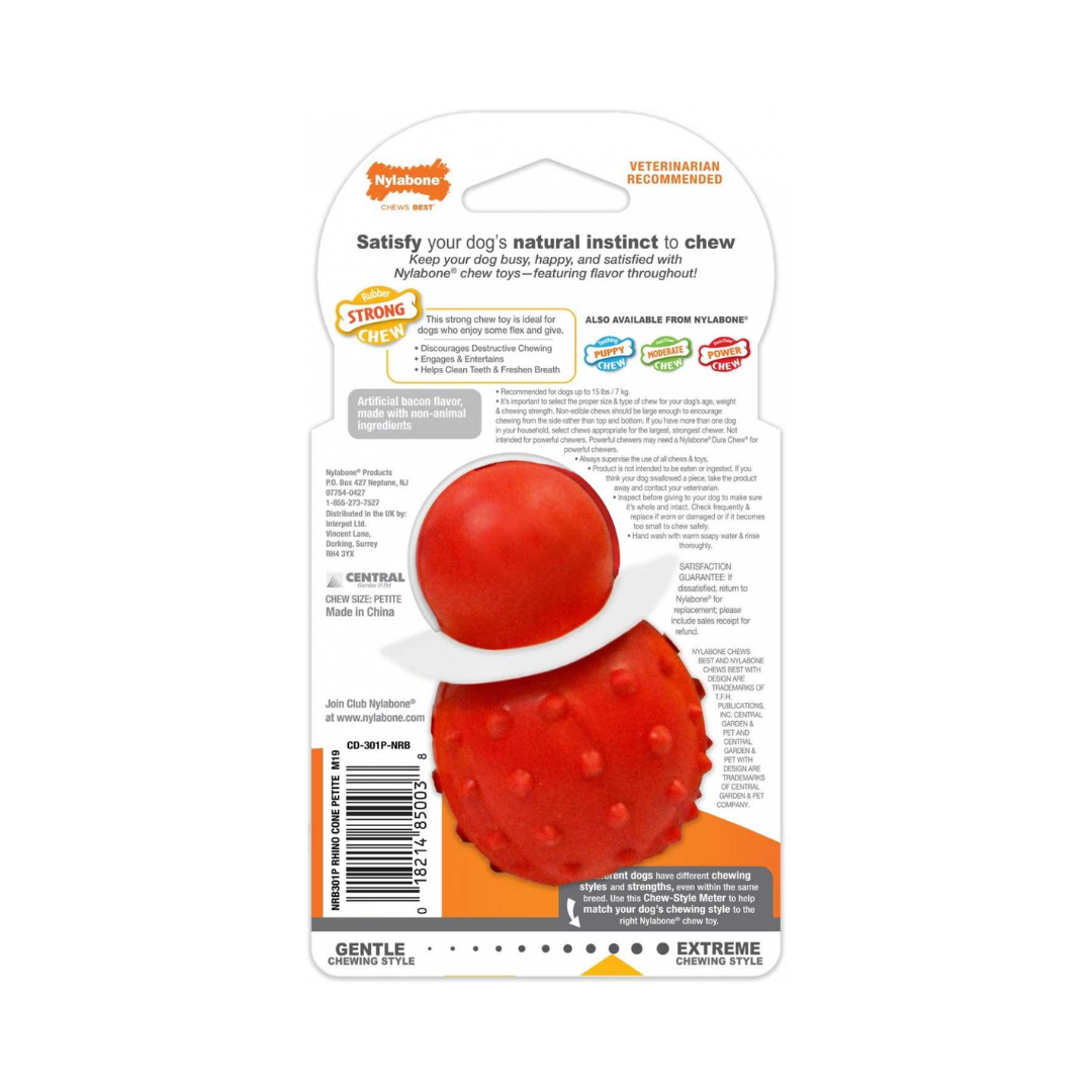 NYLABONE STRONG CHEW CONO 3 EN 1 RELLENABLE CONGELABLE