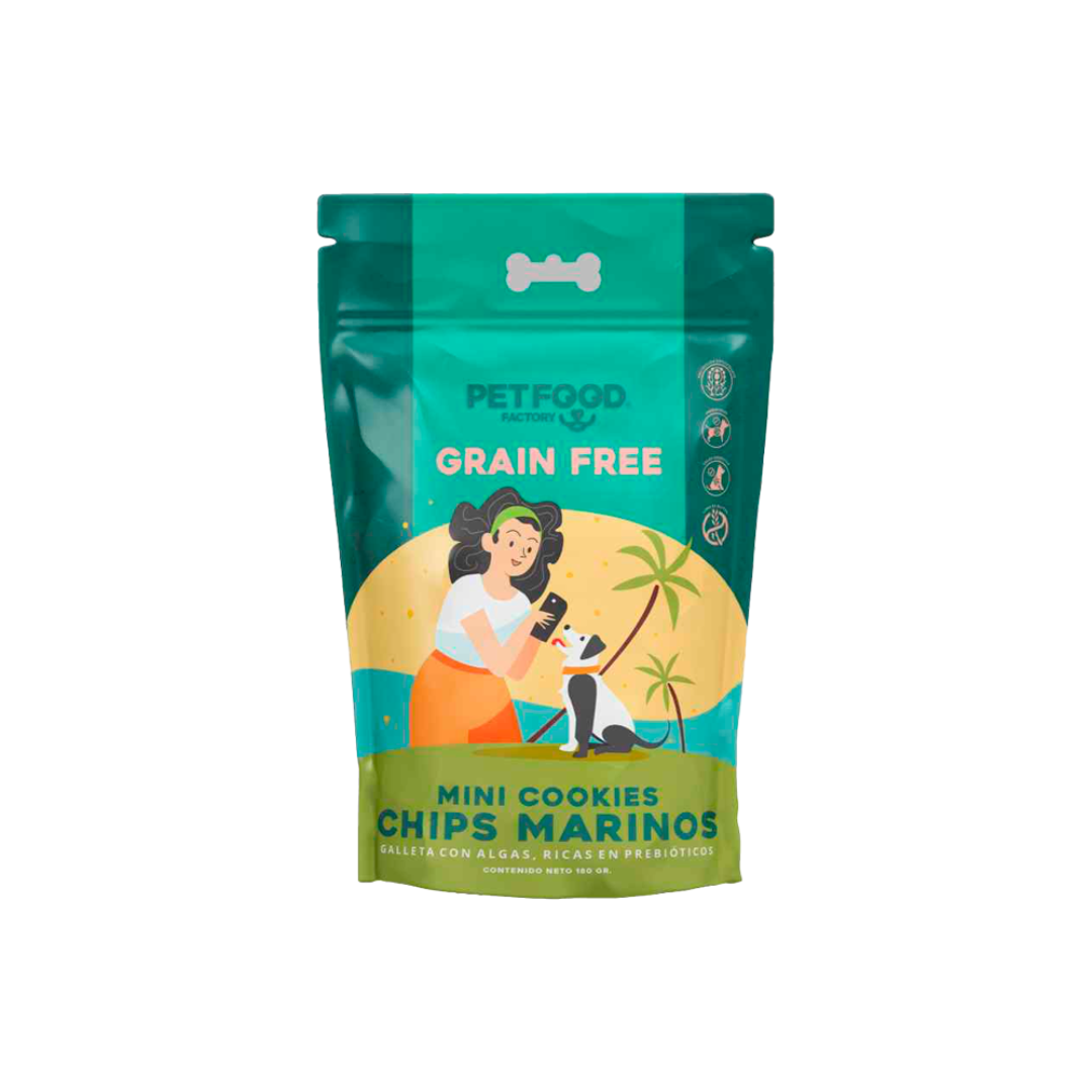 PETFOOD GALLETA GF MINI COOKIES CHIPS MARINOS 180 GR