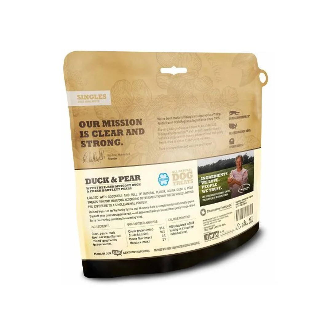 ACANA PERRO TREATS DUCK & PEAR 35 GR