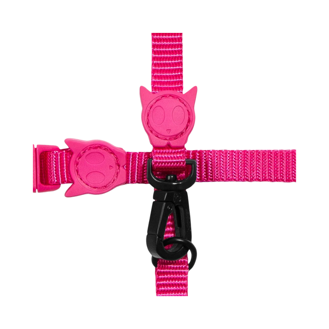 ZEE.CAT PINK LED HARNESS + LEASH SET