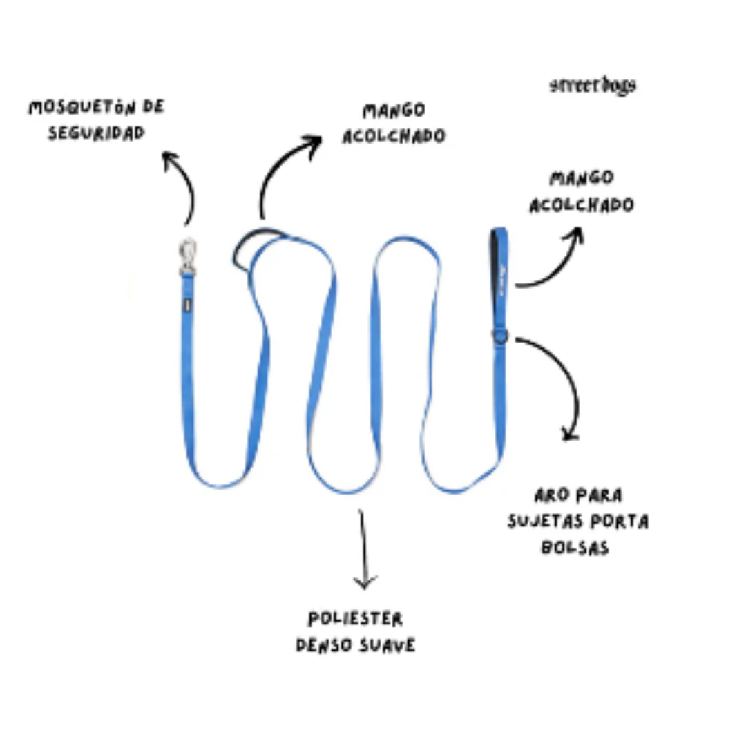 STREET DOGS PERROS CORREA ADIESTRAMIENTO 3 METROS