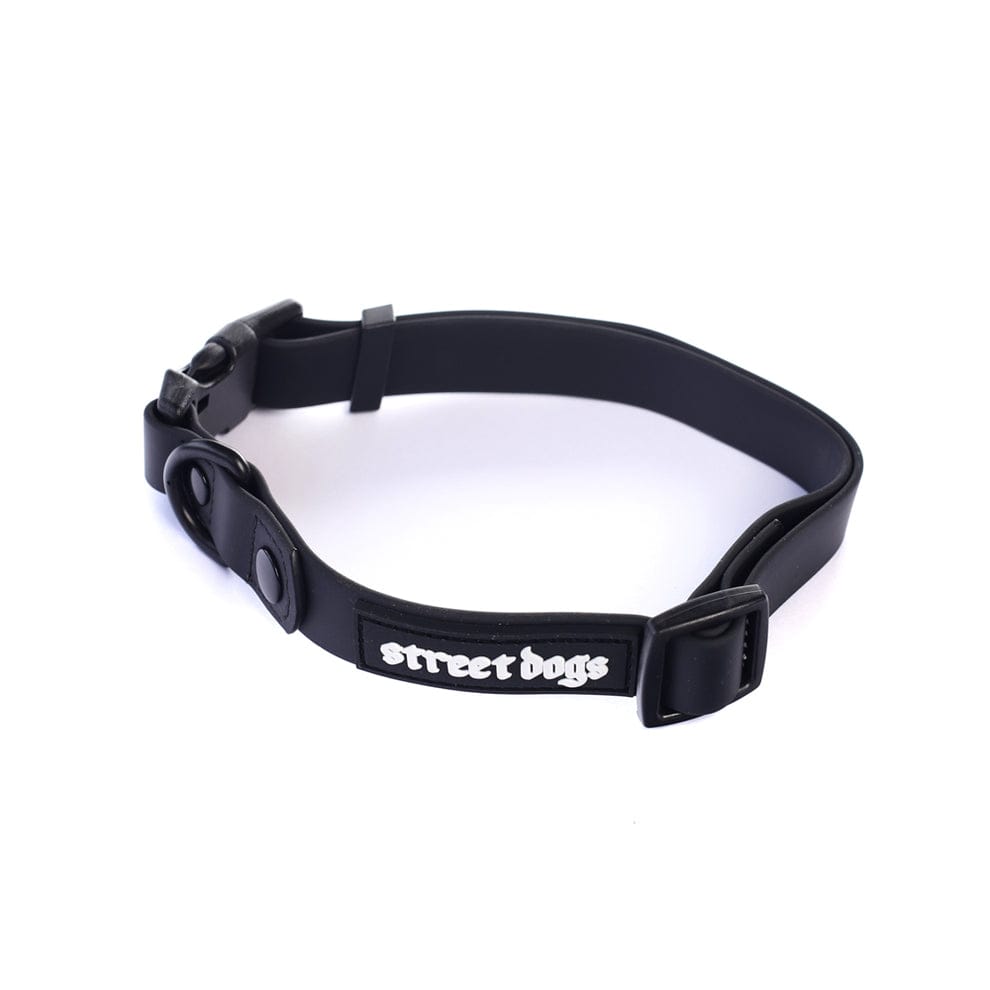 STREET DOGS COLLAR PVC BLACK