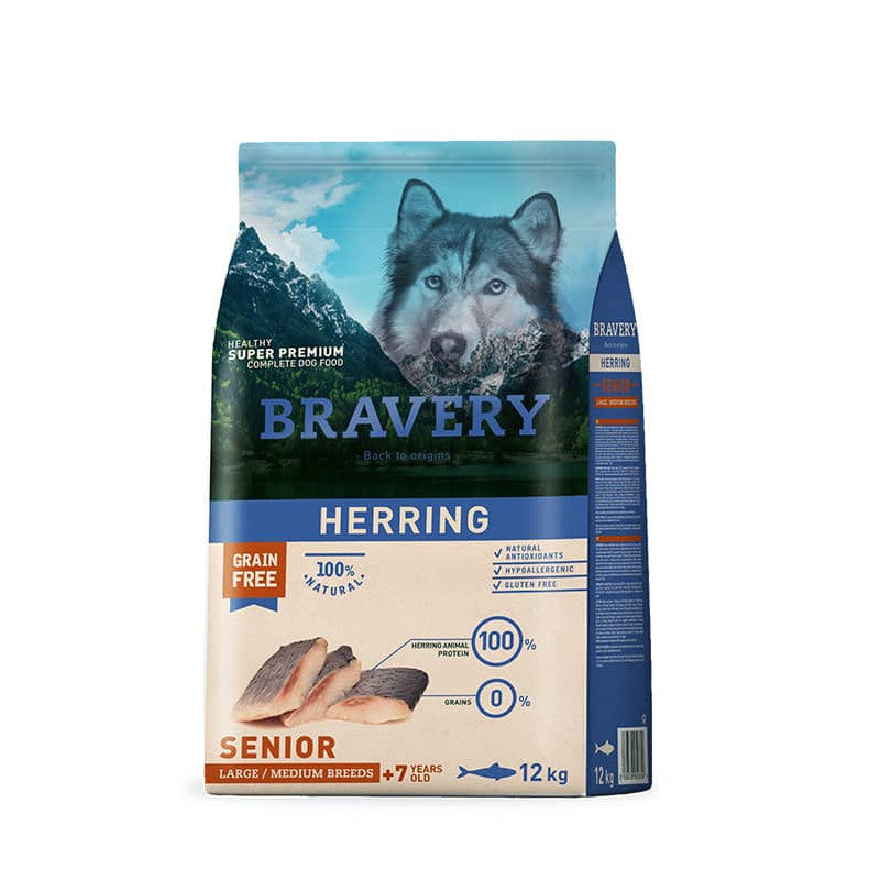 BRAVERY PERRO HERRING LARGE/MEDIUM BREEDS SENIOR