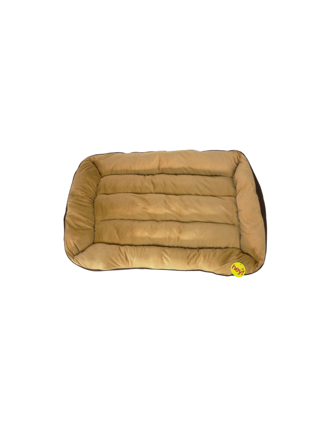 HEY! CAMA CONFORT CAFÉ Y BEIGE