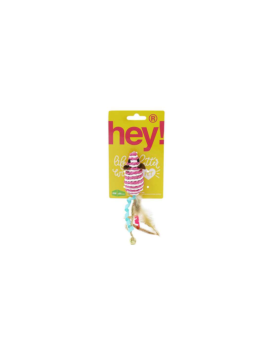 HEY! JUGUETE PARA GATOS RATÓN RALLADO