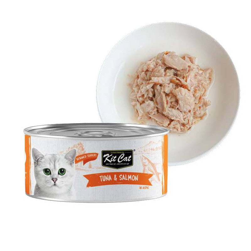 KIT CAT GATO DEBONED TUNA & SALMON TOPPERS