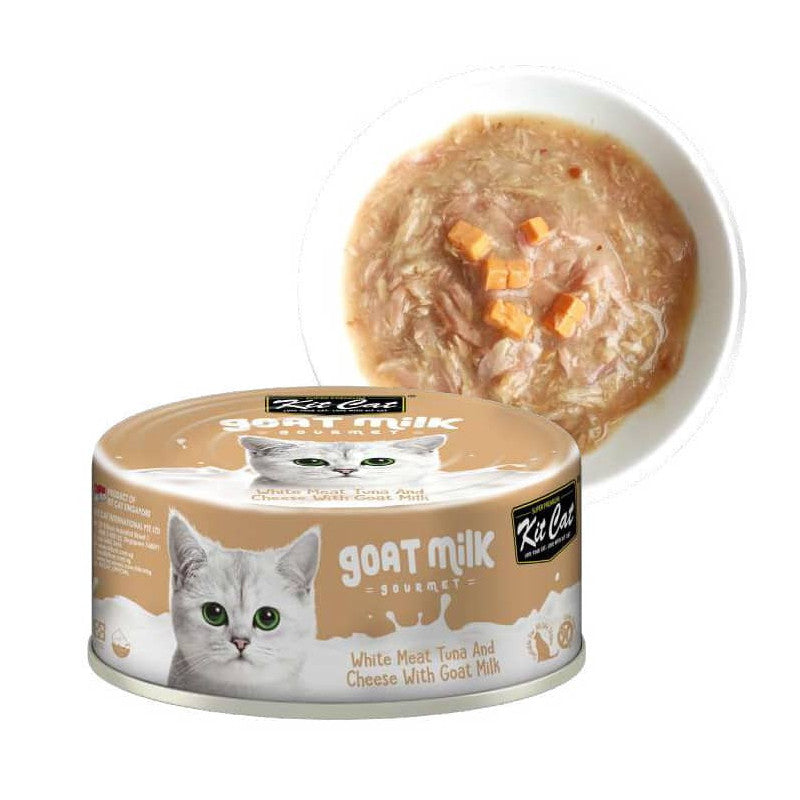 KIT CAT GATO GOAT MILK GOURMET TUNA & CHEESE
