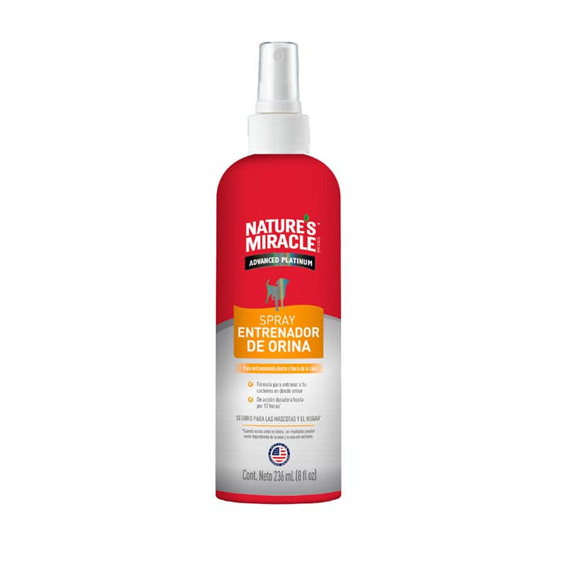NATURES MIRACLE ADVANCE PLATINUM SPRAY PERRO ENTRENADOR DE ORINA 236 ML