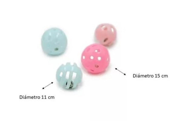 HEY! JUGUETE PELOTAS ENTRETENCIÓN PARA GATOS 4 UNIDADES