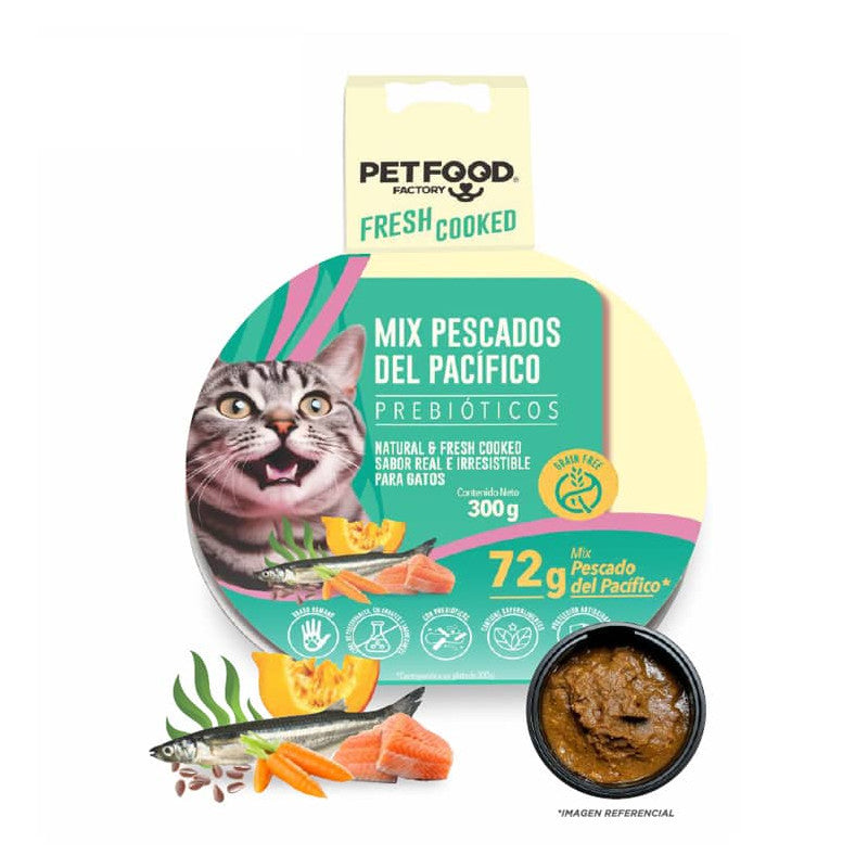 PETFOOD PATÉ MARINO PESCADOS DEL PACÍFICO 300 GR GATO