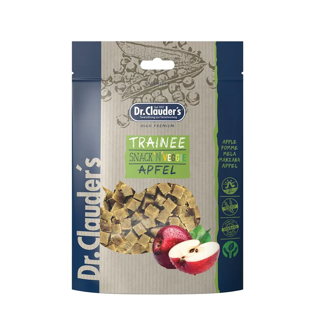 DR. CLAUDER´S PERRO Y GATO TRAINEE SNACK APPLE