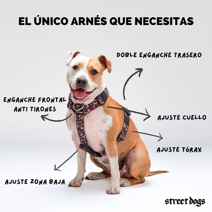 STREET DOGS ARNÉS STRAP ANIMAL PRINT