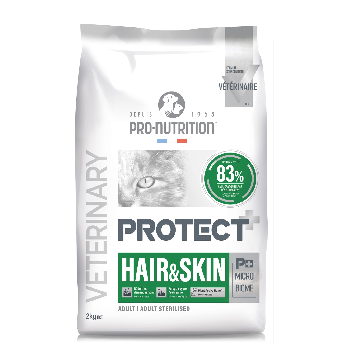 PRO-NUTRITION GATO PROTECT HAIR & SKIN FELINO 2 KG