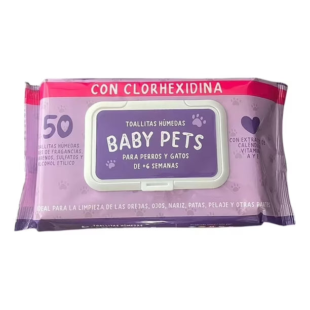 BABY PETS TOALLITAS CON CLORHEXIDINA