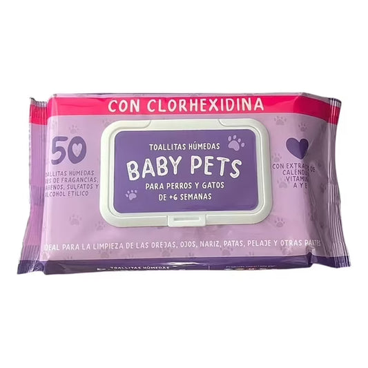 BABY PETS TOALLITAS CON CLORHEXIDINA