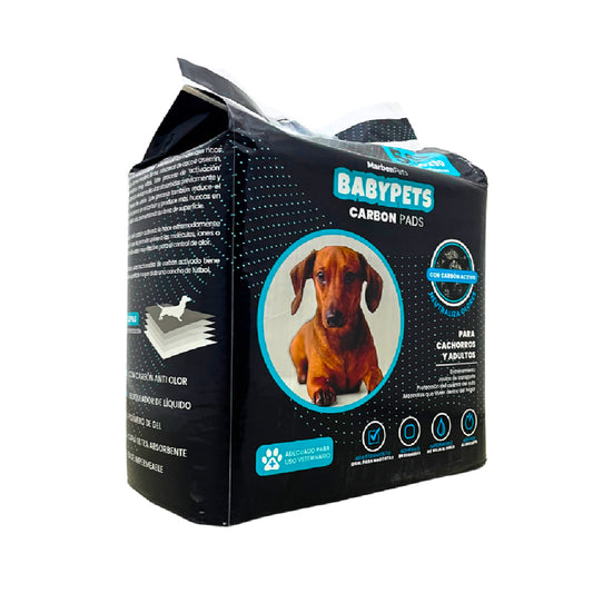 BABYPETS PERRO SABANILLA CARBÓN 60x90 50 UNIDADES