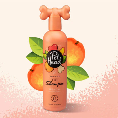 PET HEAD QUICK FIX SHAMPOO 2 EN 1 DURAZNO 475 ML