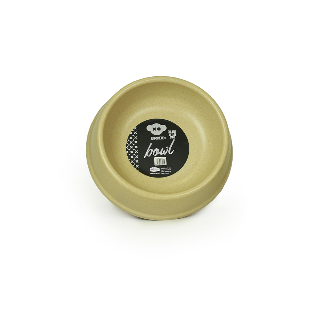 BRNX ECO-PLATO DE BAMBOO BEIGE 21,5 CM
