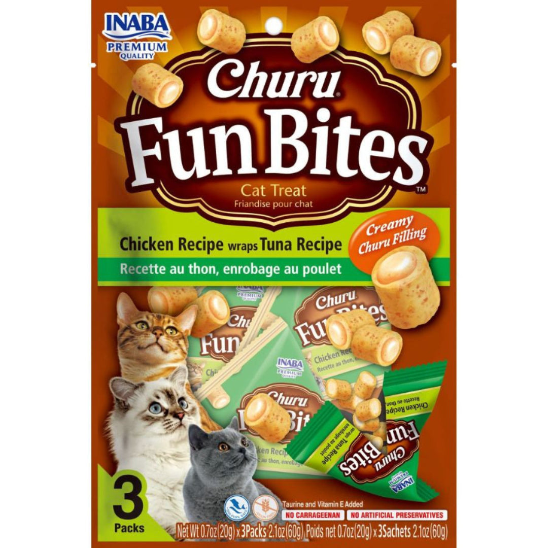CHURU GATO FUN BITES POLLO Y ATÚN