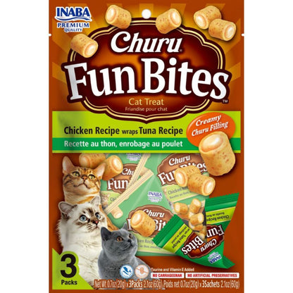 CHURU GATO FUN BITES POLLO Y ATÚN
