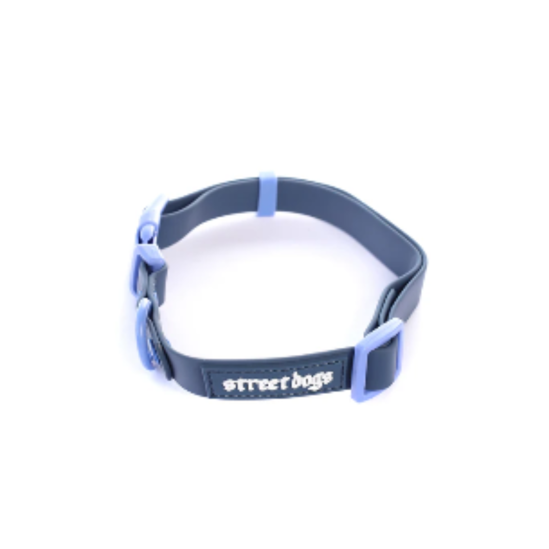 STREET DOGS COLLAR PVC BLUE