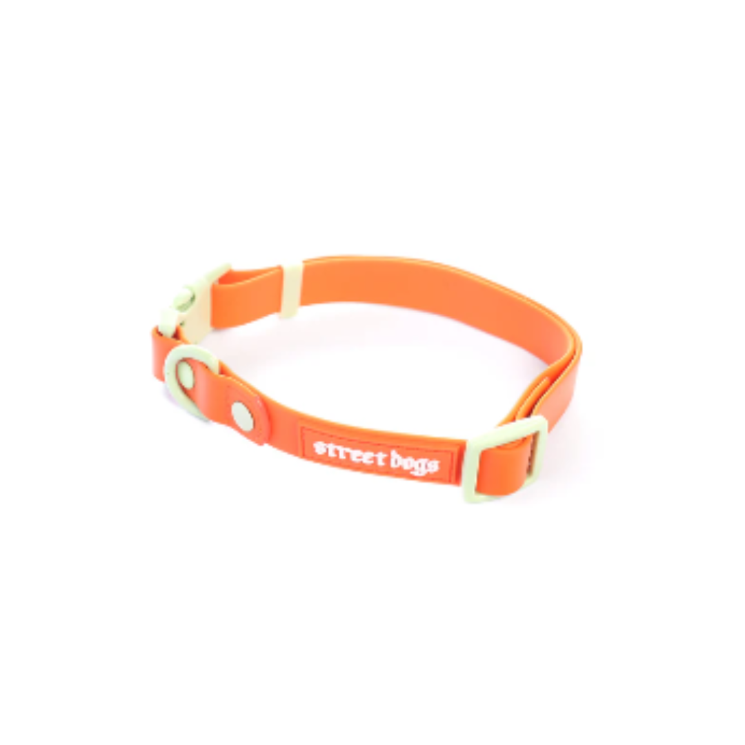 STREET DOGS COLLAR PVC ORANGE