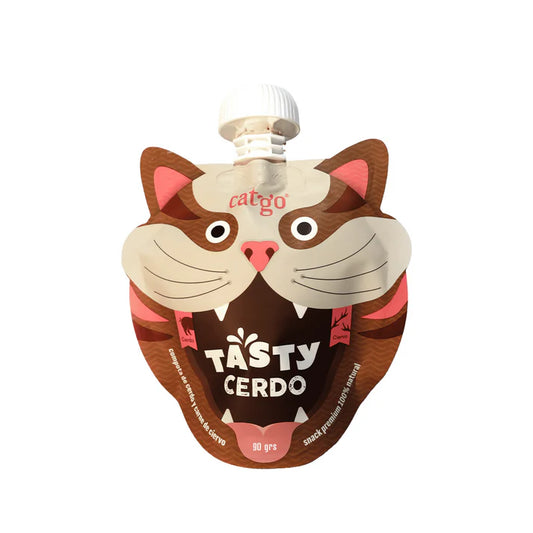 CATGO GATO COMPOTA TASTY SABOR CERDO 90GR