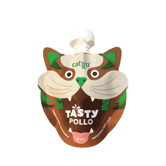 CATGO GATO COMPOTA TASTY SABOR POLLO 90GR