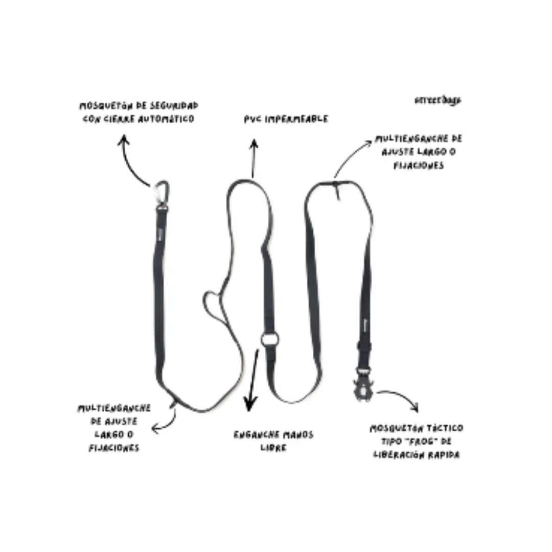 STREET DOGS CORREA MULTIENGANCHE PVC