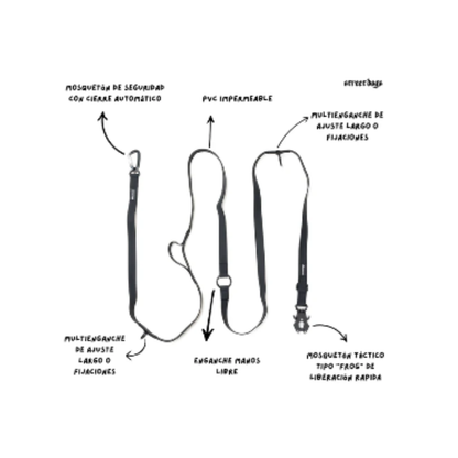 STREET DOGS CORREA MULTIENGANCHE PVC