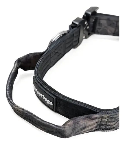 STREET DOGS COLLAR COMBAT 2,5 CM BLACK CAMO TALLA S