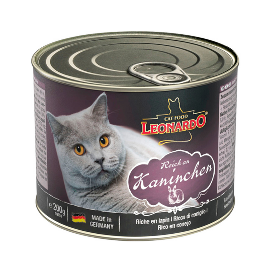 LEONARDO GATO QUALITY SELECTION CONEJO LATA UNIDAD