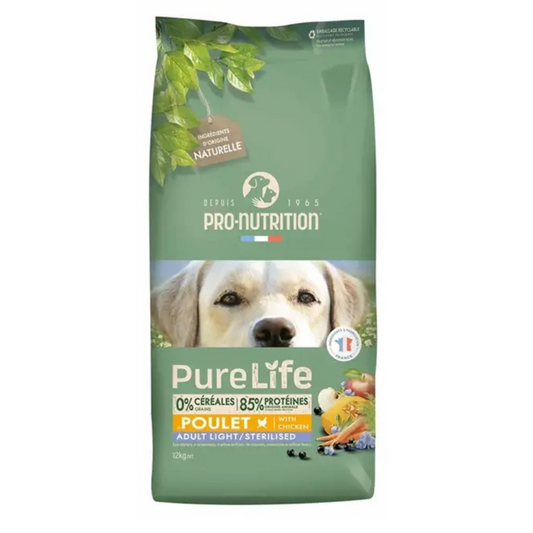 PRO-NUTRITION PERRO PURE LIFE LIGHT AND/OR STERILIZED