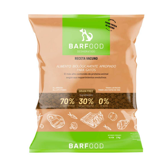 BARFOOD GATO DESHIDRATADO VACUNO