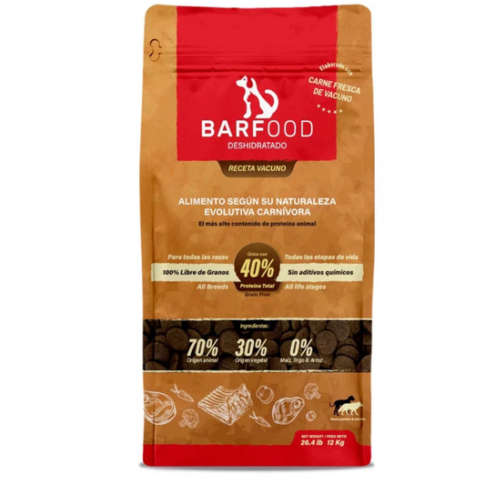 BARFOOD PERRO DESHIDRATADO VACUNO
