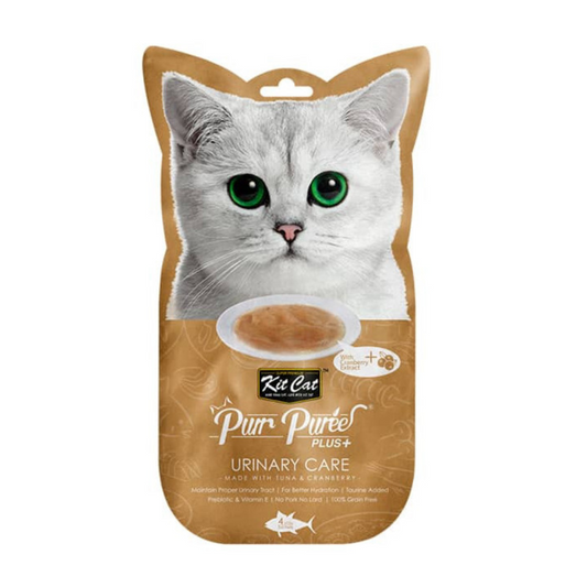 KIT CAT GATO SNACK PLUS+URINARY CARE (TUNA) (4X15G)