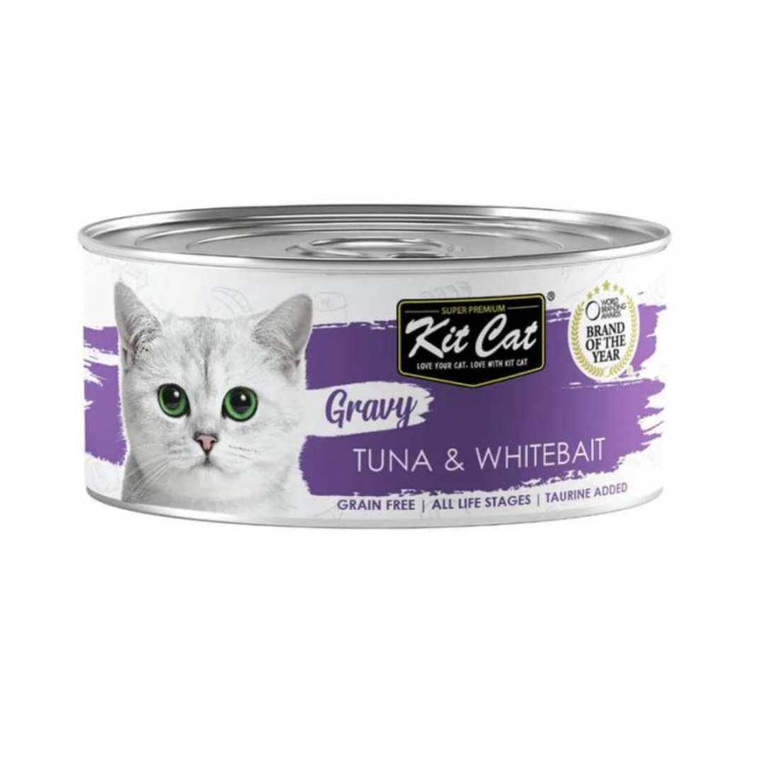KIT CAT GATO GRAVY SERIES TUNA & WHITEBAIT