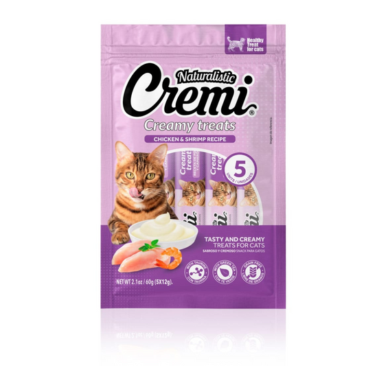 NATURALISTIC GATO CREMI CHICKEN & SHRIMP RECIPE, 5 SACHET