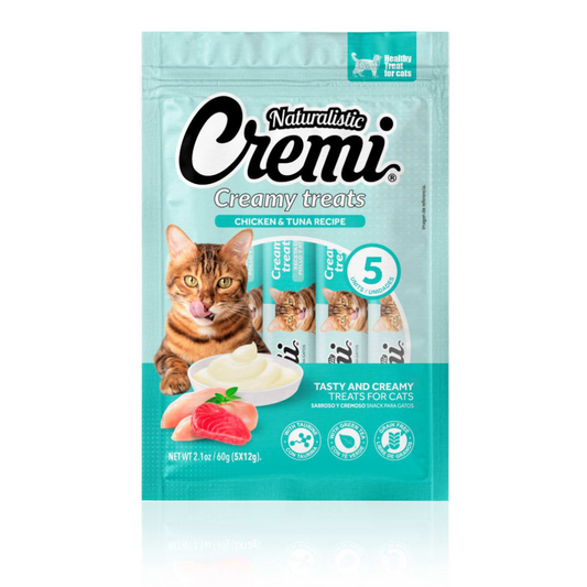 NATURALISTIC GATO CREMI CHICKEN & TUNA RECIPE, 5 SACHET