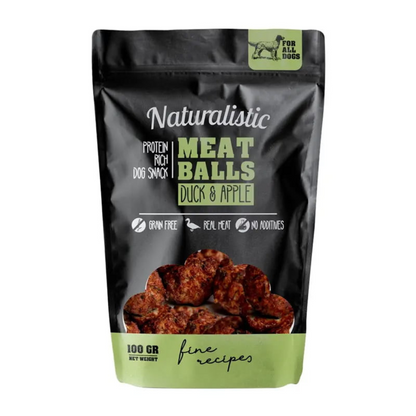 NATURALISTIC FINE RECIPE MEATBALLS DUCK & APPLE