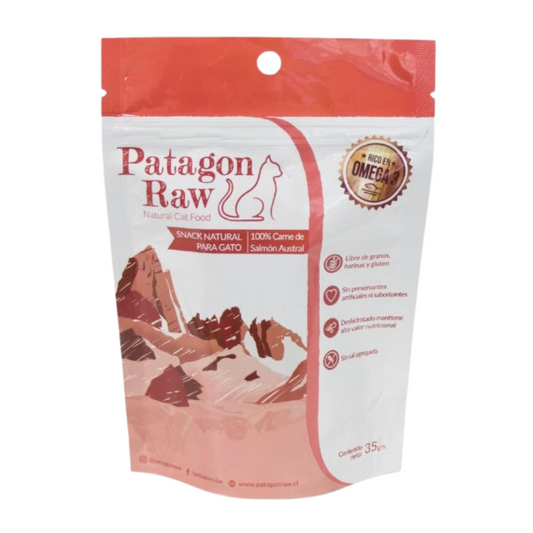 PATAGON RAW GATO 100% SALMON AUSTRAL SNACK UNIDAD