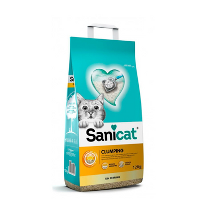 SANICAT CLUMPING FRAGANCE FREE, 12 KG