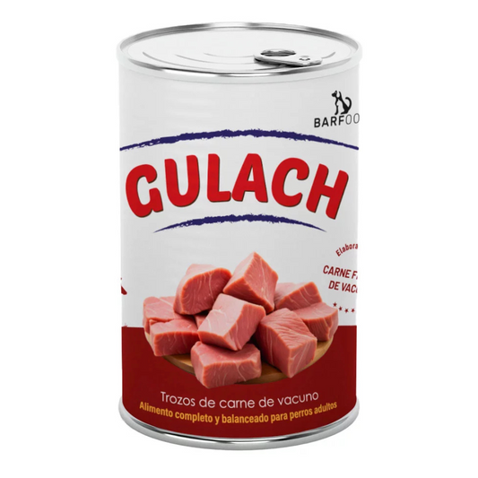BARFOOD PERRO GULACH VACUNO LATA