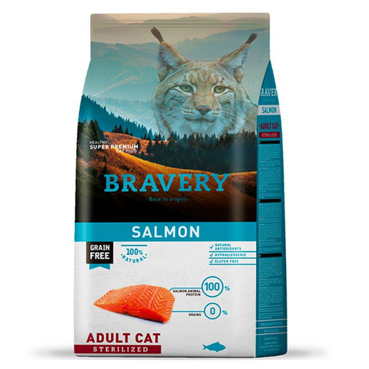 BRAVERY GATO SALMON ADULT CAT STERILIZED