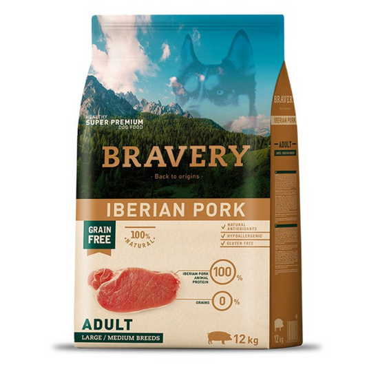BRAVERY PERRO IBERIAN PORK ADULT LARGE/MEDIUM BREEDS