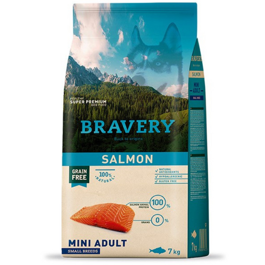 BRAVERY PERRO SALMON MINI ADULT SMALL BREEDS